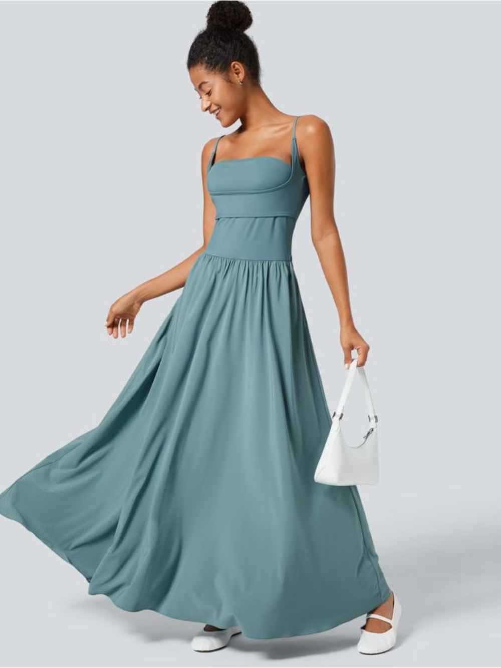 Breezeful™ Pocket Flowy Flare Maxi Quick Dry Casual Slip Dress size XL